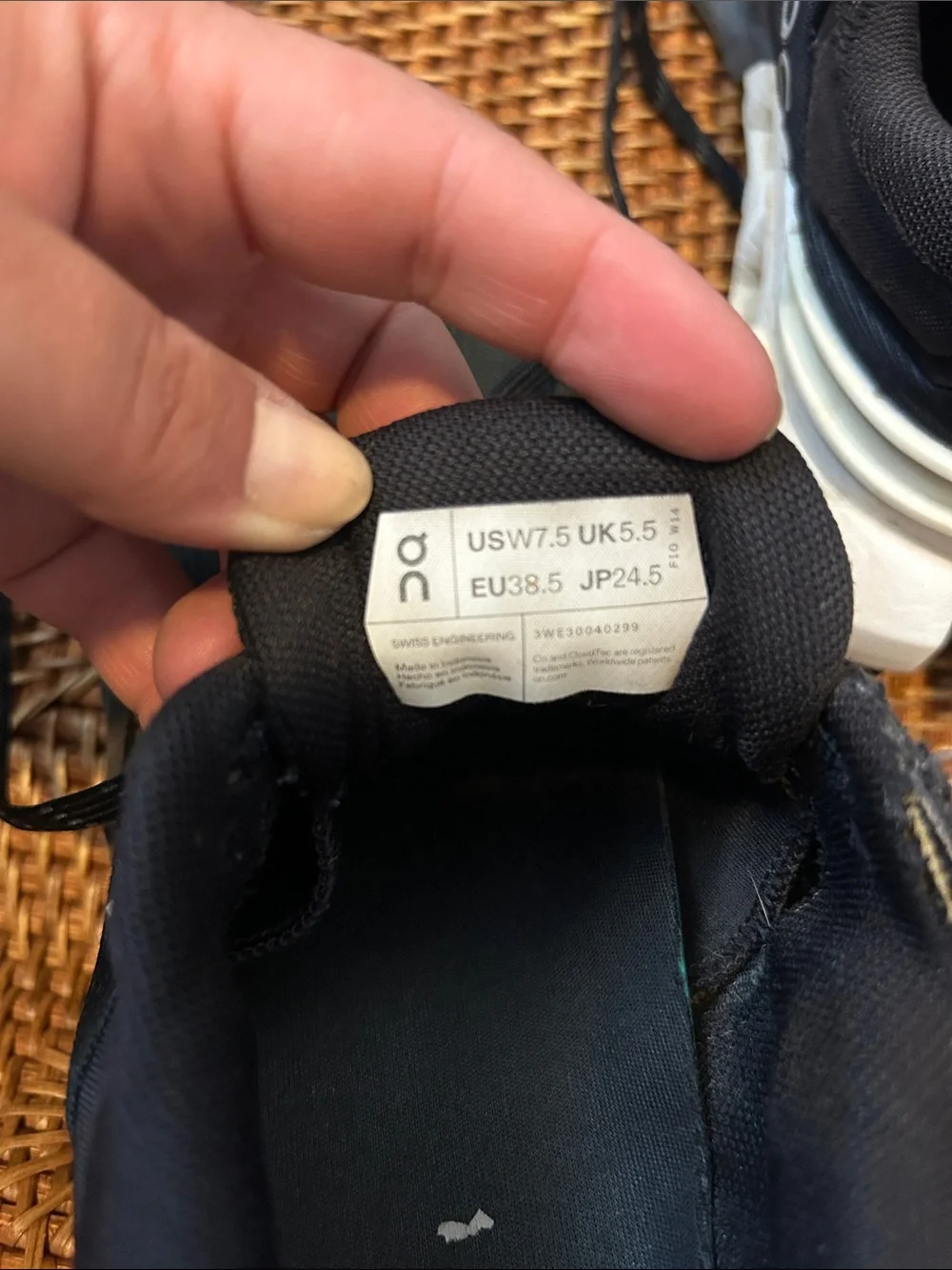 On Running worn mainly